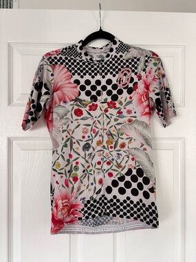 OSTROY Floral & Polka Dot Jersey